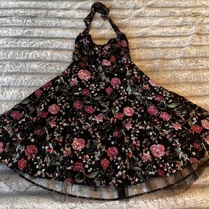 Cute dark ladybug, and butterfly dress